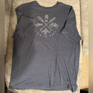 Life is Good Men's Blue Graphic T-Shirt